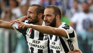 Giorgio Chiellini und Gonzalo Higuain waren nicht immer befreundet.