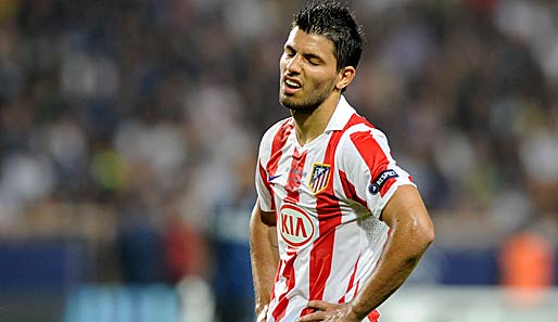 Seine 20 Tore reichten nicht für die Champions League: Sergio Agüero von Atletico Madrid