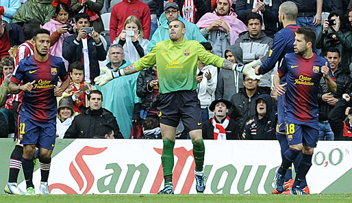 Victor Valdes gewann mit dem FC Barcelona bereits sechs spanische Meisterschaften