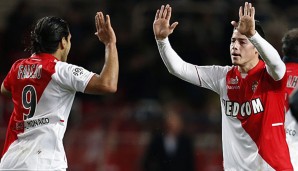 Falcao (l.) und James harmonierten bereits in Monaco prächtig