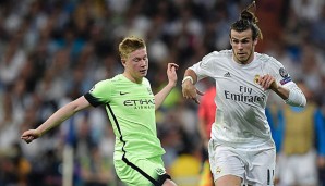 Gareth Bale im Zweikampf mit Kevin de Bryune