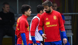 Gerard Pique und Marc Bartra gehen gemeinsam für Spanien an den Start