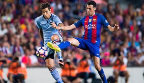 Sergio Busquets musste mit Barca die 3:4-Pleite gegen Celta Vigo hinnehmen