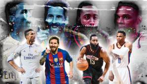 Cristiano Ronaldo, Lionel Messi, James Harden und Russell Westbrook spielen bei Perform