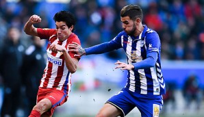 Theo Hernandez (r.) ist aktuell von Atletico Madrid an Deportivo Alaves ausgeliehen