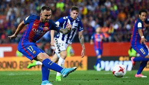 Paco Alcacer kam in seinem Jahr bei Barcelona auf 21 Ligaeinsätze und sechs Treffer