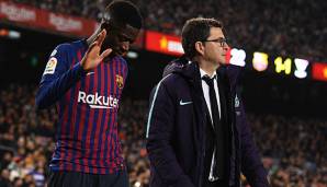 Ousmane Dembele musste nach 70 Minuten verletzt vom Platz.