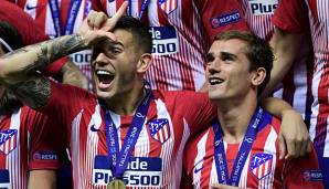 Lucas Hernandez (l.) und Antoine Griezmann wurden 2018 Weltmeister mit Frankreich.