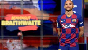 Martin Braithwaite wurde noch am Donnerstag in Barcelona vorgestellt. Der Däne erhielt die Rückennummer 19.