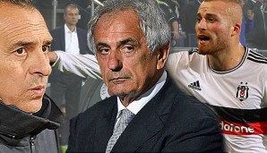 Waren schon mal glücklicher: Cesare Prandelli, Ismail Kartal, Vahid Halilhodzic und Gökhan Töre