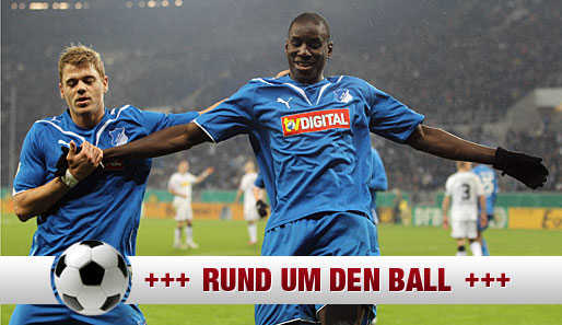 1899 Hoffenheim holte den Senegalesen Demba Ba (r.) 2007 von Excelsior Mouscron