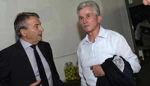 Heynckes (r.) hat Wolfang Niersbach öffentlich den Rücken gestärkt