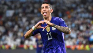 Angel di Maria traf doppelt bei Argentiniens WM-Generalprobe.