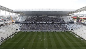 Bei Bauarbeiten an der Arena Corinthians war Mitte März ein Arbeiter bei einem Sturz ums Leben gekommen