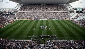 Die WM-Arena in Sao Paulo ist rechtzeitig zur Weltmeisterschaft fertiggestellt