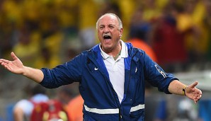 Brasiliens Trainer Scolari lässt sich bezüglich der Aufstellung nicht in die Karten schauen