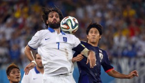 Georgios Samaras und die Griechen erkämpften sich ein Remis gegen Japan