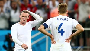 Wayne Rooney und Steven Gerrard sind mit England erstmals seit 1958 in der Vorrunde ausgeschieden