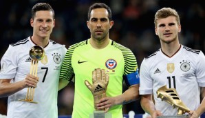 Die FIFA zeichnete Julian Draxler, Timo Werner und Claudio Bravo aus