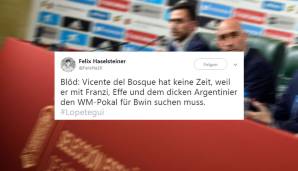 Bitter für die Spanier, dass Vicente del Bosque anderweitig eingespannt ist...