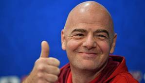 FIFA-Präsident Gianni Infantino spricht in den höchsten Tönen von der WM 2018.