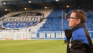 Norbert Meier schaffte mit Arminia Bielefeld den Wiederaufstieg in die 2. Liga