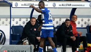 Victor Obinna sah die rote Karte in der Relegation gegen die Würzburger Kickers