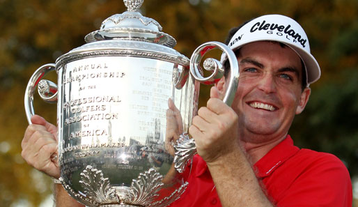 PGA-Champion Keegan Bradley mit der Wanamaker Trophy