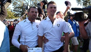 Sergio Garcia (l.) und Martin Kaymer bilden zum Auftakt ein Duo