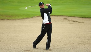 Martin Kaymer musste im Regen spielen