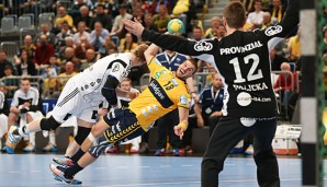 Bjarte Myrhol und Rene Toft Hansen (l.) lieferten sich einen heißen Fight