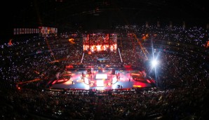 In der Lanxess Arena in Köln wird derzeit auch das Final Four der Champions League ausgetragen