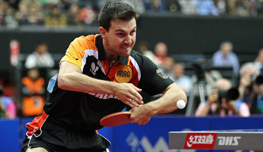 Timo Boll hat sich bei der Tischtennis-EM fütr das Achtelfinale qualifiziert