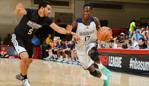 Dennis Schröder (r.) beginnt im Herbst seine erste NBA-Saison mit den Atlanta Hawks