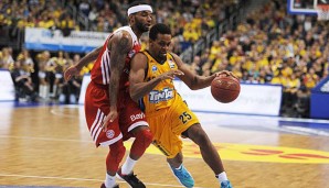 Malcolm Delaney (l.) war bei der Pleite gegen Alba Bayerns bester Spieler