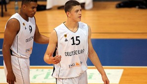 Isaiah Hartenstein (r.) war für Deutschland bei der U-16-EM dabei