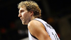 Dirk Nowitzki war trotz de rNiederlage nicht unzufrieden mit dem Spiel gegen Kroatien