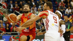 Sergio Llull (l.) und Spanien machten kurzen Prozess mit der Türkei