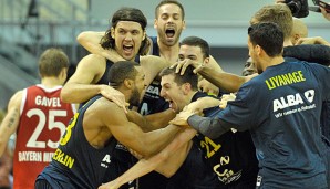 Alba Berlin jubelte nach dem Sieg über den FCB beim BBL Top Four