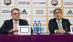 Jordi Bertomeu (r.) sieht seine Euroleague mit einer Beschwerde konfrontiert