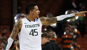 Julian Gamble spielte in der Saison 2012-13 am US-College für die Miami Hurricanes