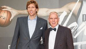 Holger Geschwindner (r.) gilt als Entdecker von Dirk Nowitzki