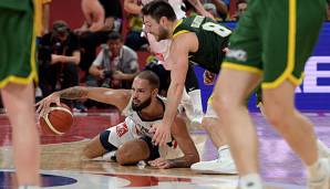 Evan Fournier wurde mehrfach Opfer der physischen australischen Spielweise.