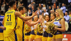 Die EWE Baskets Oldenburg sind auf Platz drei der Gruppe C