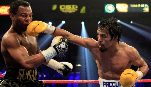 In your face! Auch Shane Mosley (l.) konnte gegen Manny Pacquiao wenig ausrichten