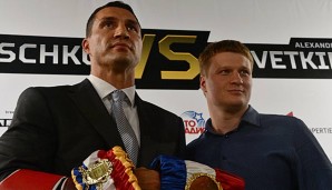 Powetkin (r.) ist der nächste Herausforderer von Wladimir Klitschko