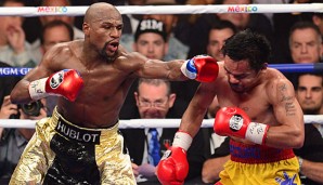 Floyd Mayweather setzte sich in Las Vegas gegen Manny Pacquiao durch