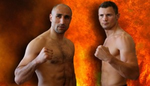 Arthur Abraham (l.) und Robert Stieglitz steigen zum vierten Mal gegeneinander in den Ring