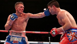 Nick Blackwell (l.) hatte beim Kampf Hirnblutungen erlitten