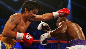 Manny Pacquiao (l.) feierte gegen Timothy Bradley Jr. einen klaren Sieg